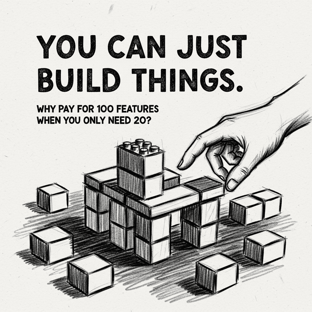 You can just build things